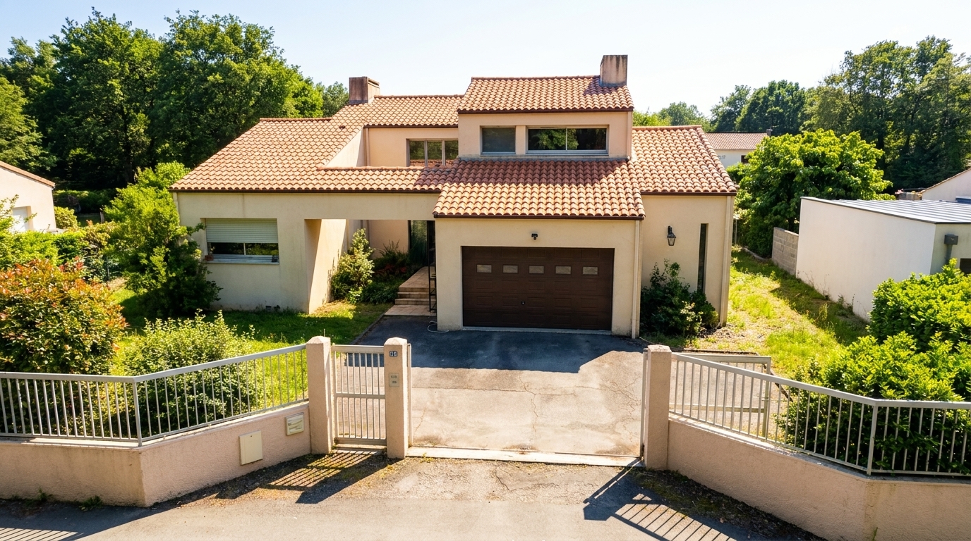 Vue sud de la maison